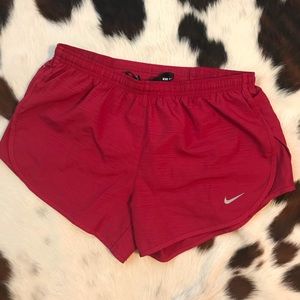 Nike dri fit running shorts red cranberry